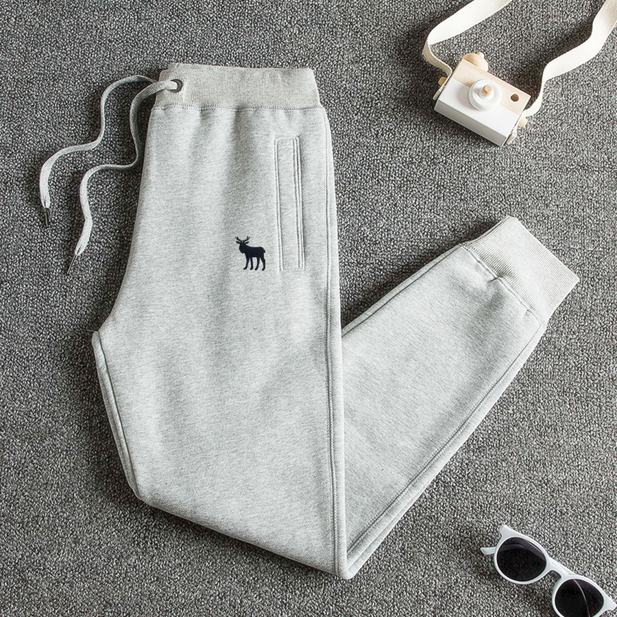 纯棉女裤秋冬薄厚运动裤女休闲卫裤欧洲站灰色欧货束脚加绒长裤子