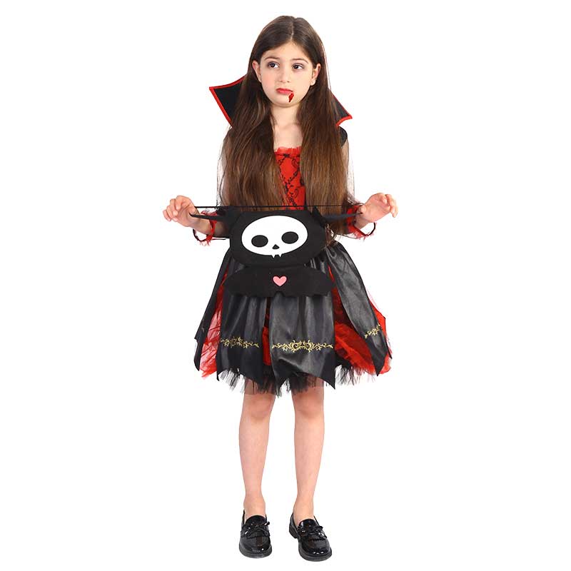 万圣节儿童服装姑娘连衣裙套装幼儿园女童鬼衣化妆舞会服饰