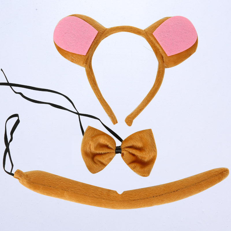 六一儿童节小动动物课本本剧话剧表演道具猴子演出头饰