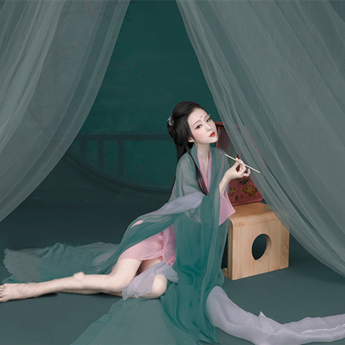 影楼摄影写真女古装主题唐装汉服贵妃性感表演演出服装 烛影媚