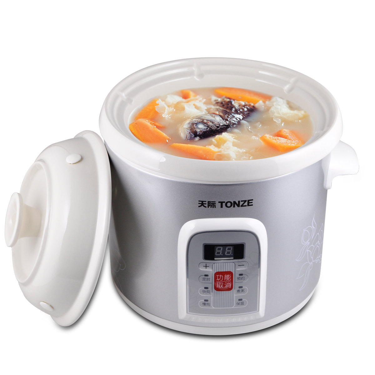 天际ddg30mt50mt全自动预约早餐煮粥锅陶瓷电炖炖锅电炖锅