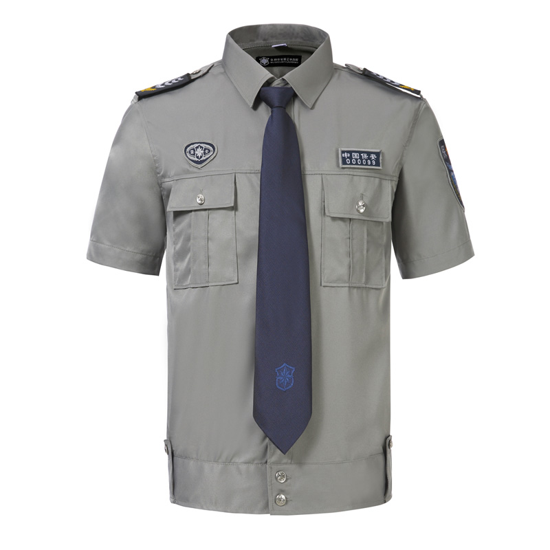 保安制服夏装薄款短袖男透气衣服夏季保安服工作服套装男夏天半袖
