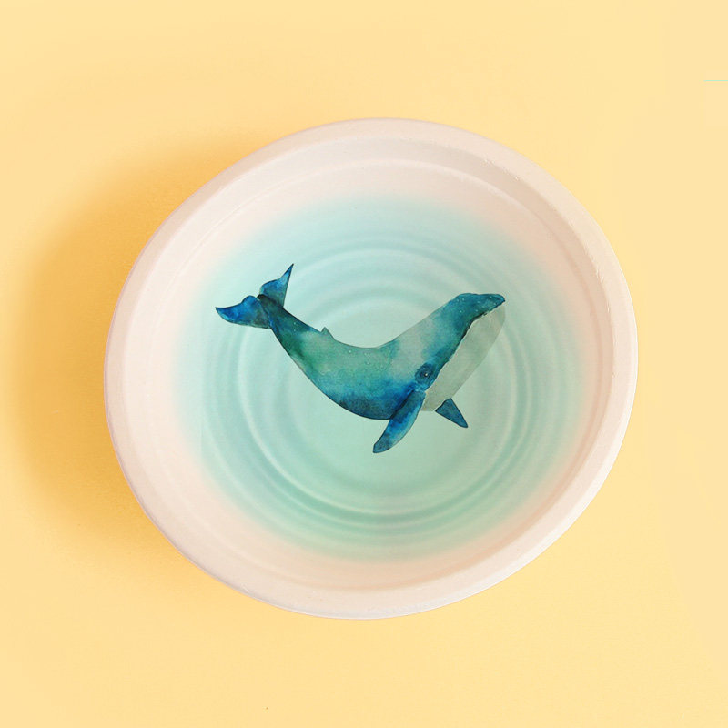 幼儿园白胚纸盘子纸浆餐盘手工空白涂色纸碗儿童白模填色