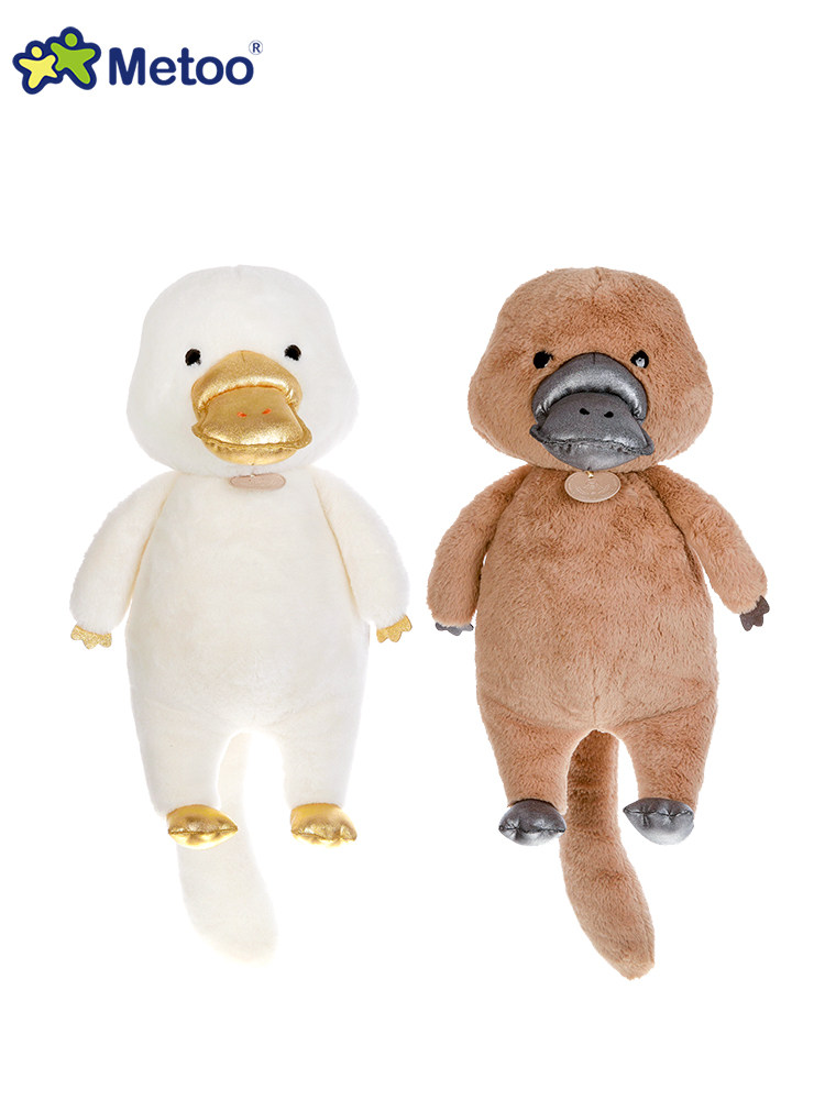 metoo咪兔鸭嘴兽毛绒玩具公仔懒人床上软抱枕可爱冲鸭加油鸭礼物