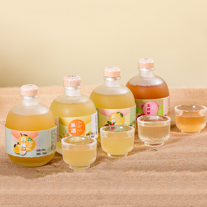 果酒蜜桃水果女士低度甜酒迷你小瓶少女微醺果酒