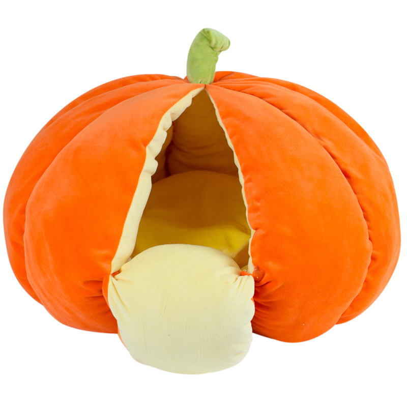 宠物网红猫窝秋冬保暖加厚封闭式南瓜窝小猫窝可拆洗猫咪睡袋垫子