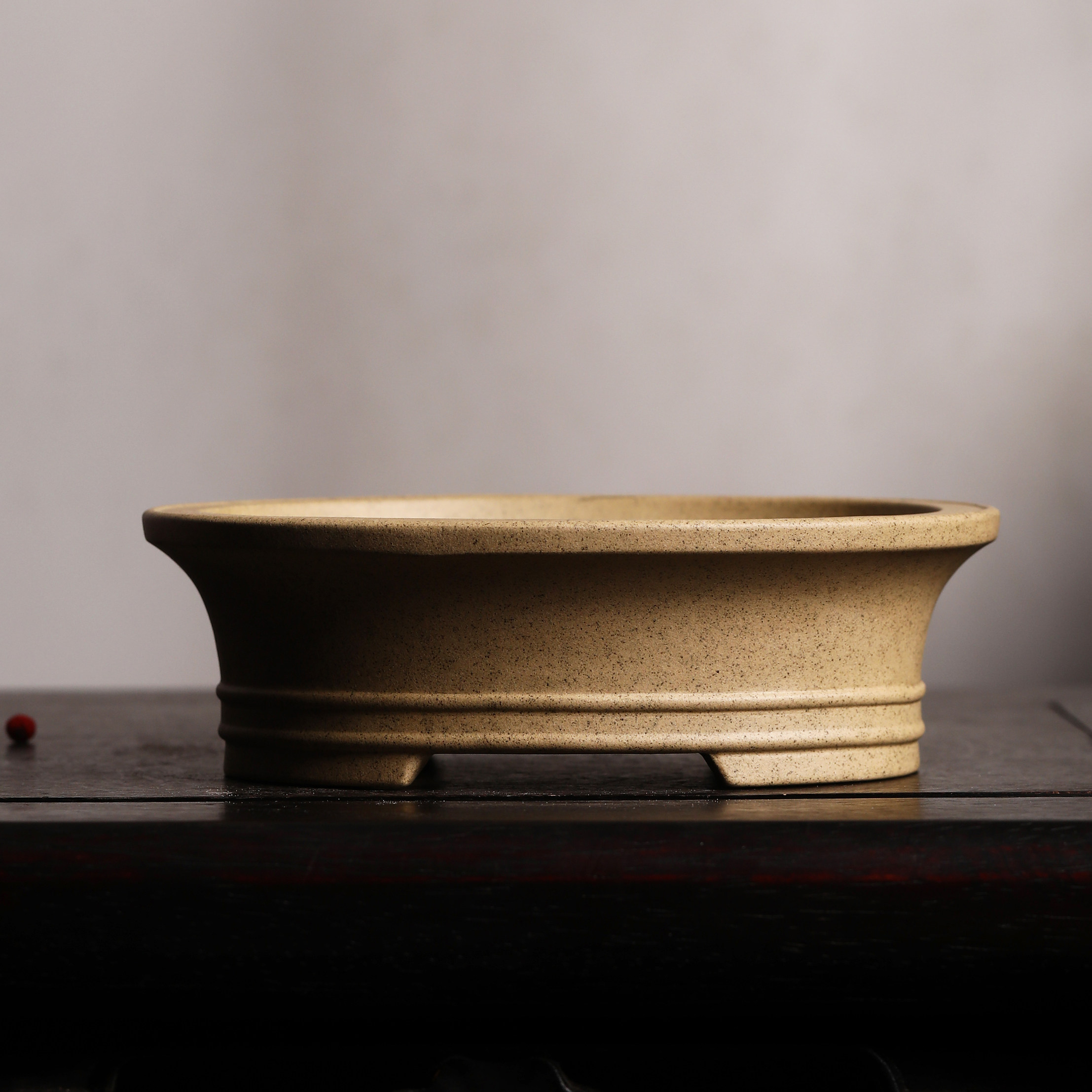 紫砂品高精品小盆风格中式新中式花盆仿古椭圆花盆