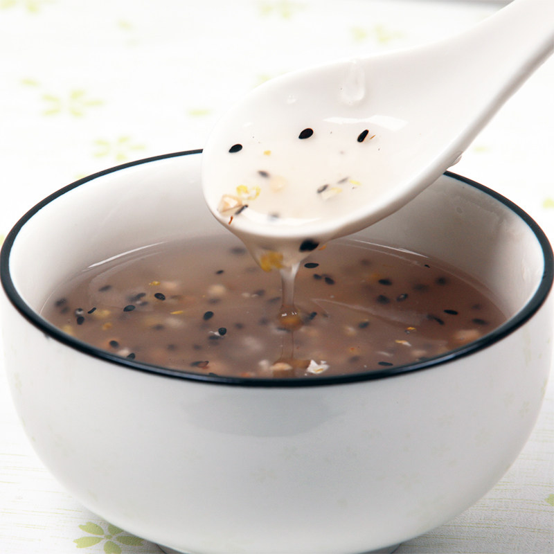 周氏坚果桂花水果枸杞藕粉360g小包袋装即食藕粉