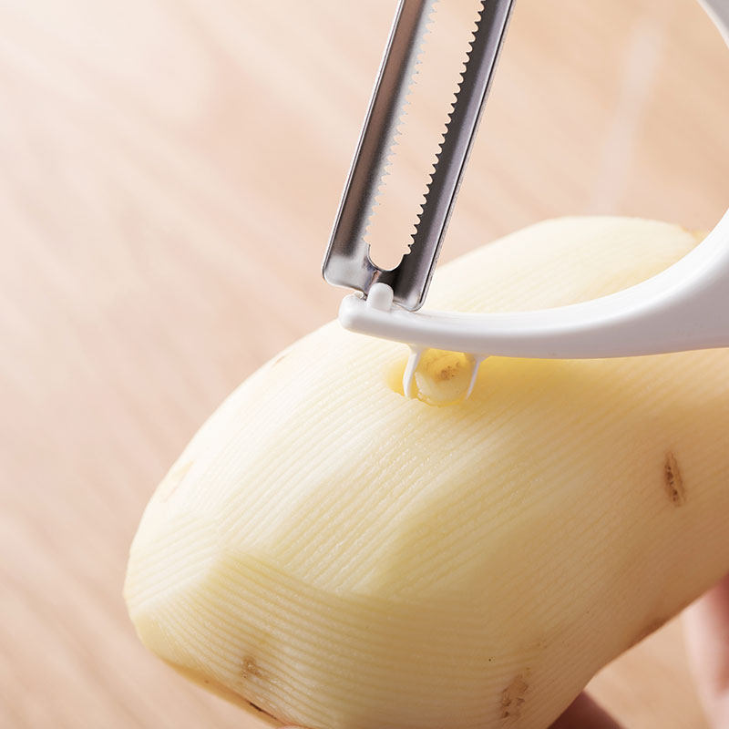 茶花家用削皮不锈钢刀片水果刮皮厨房土豆刨皮刀水果削皮器