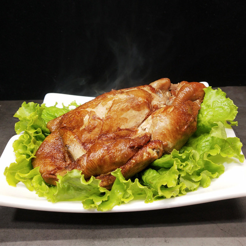 菏泽特产郓城皮婆婆烧鸡农家土鸡皮家烧鸡脱骨扒鸡真空熟食礼盒装