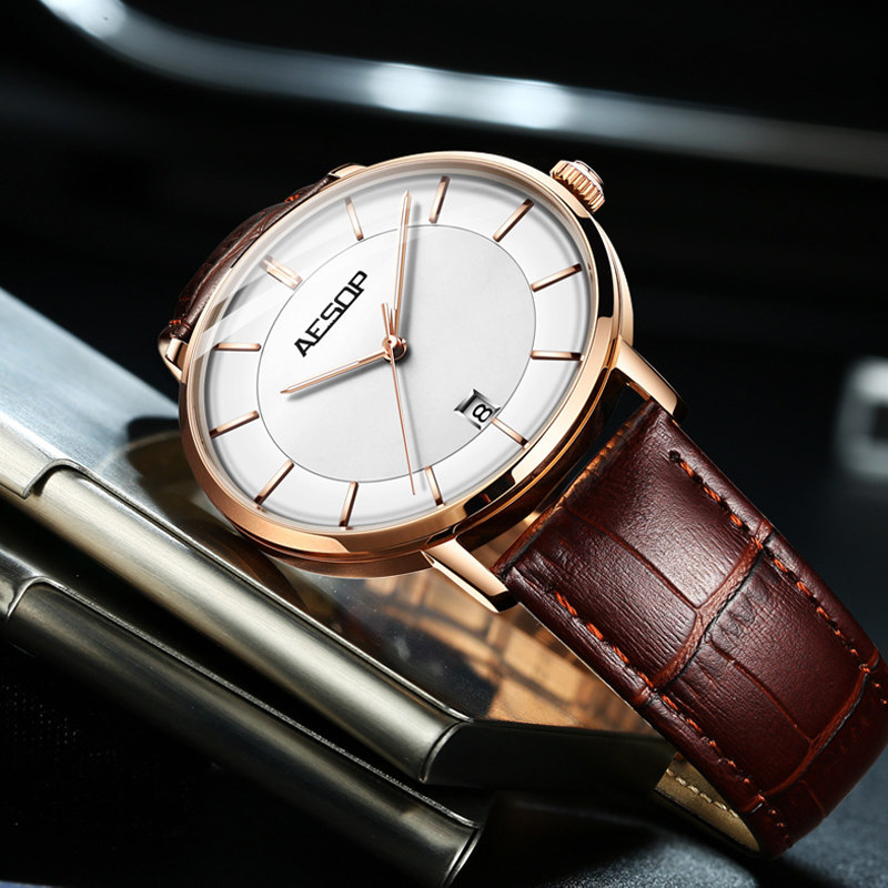 瑞士品牌aesop伊索星空潮流全自动机械表防水手表国产腕表