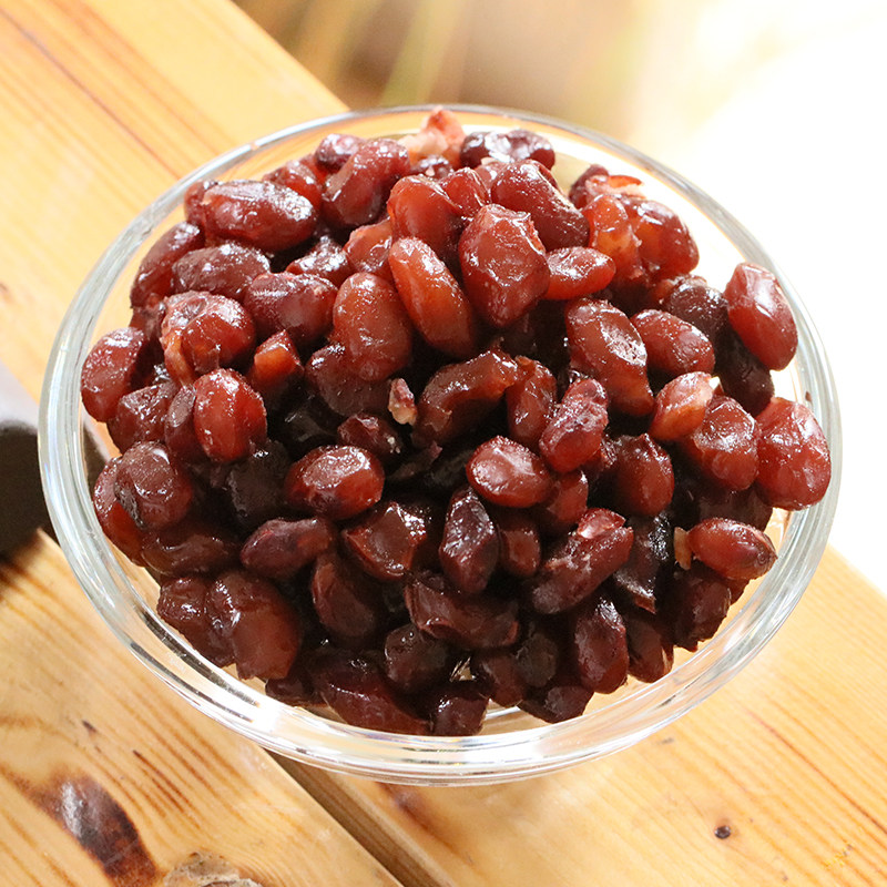 京日蜜蜜豆红小豆熟红豆烧仙草奶茶配料即食糖纳豆奶茶店专用500g