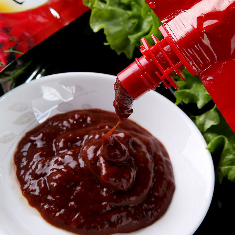 青花蒜蓉辣酱东北烧烤蘸酱家用280g3袋装蒜辣椒酱