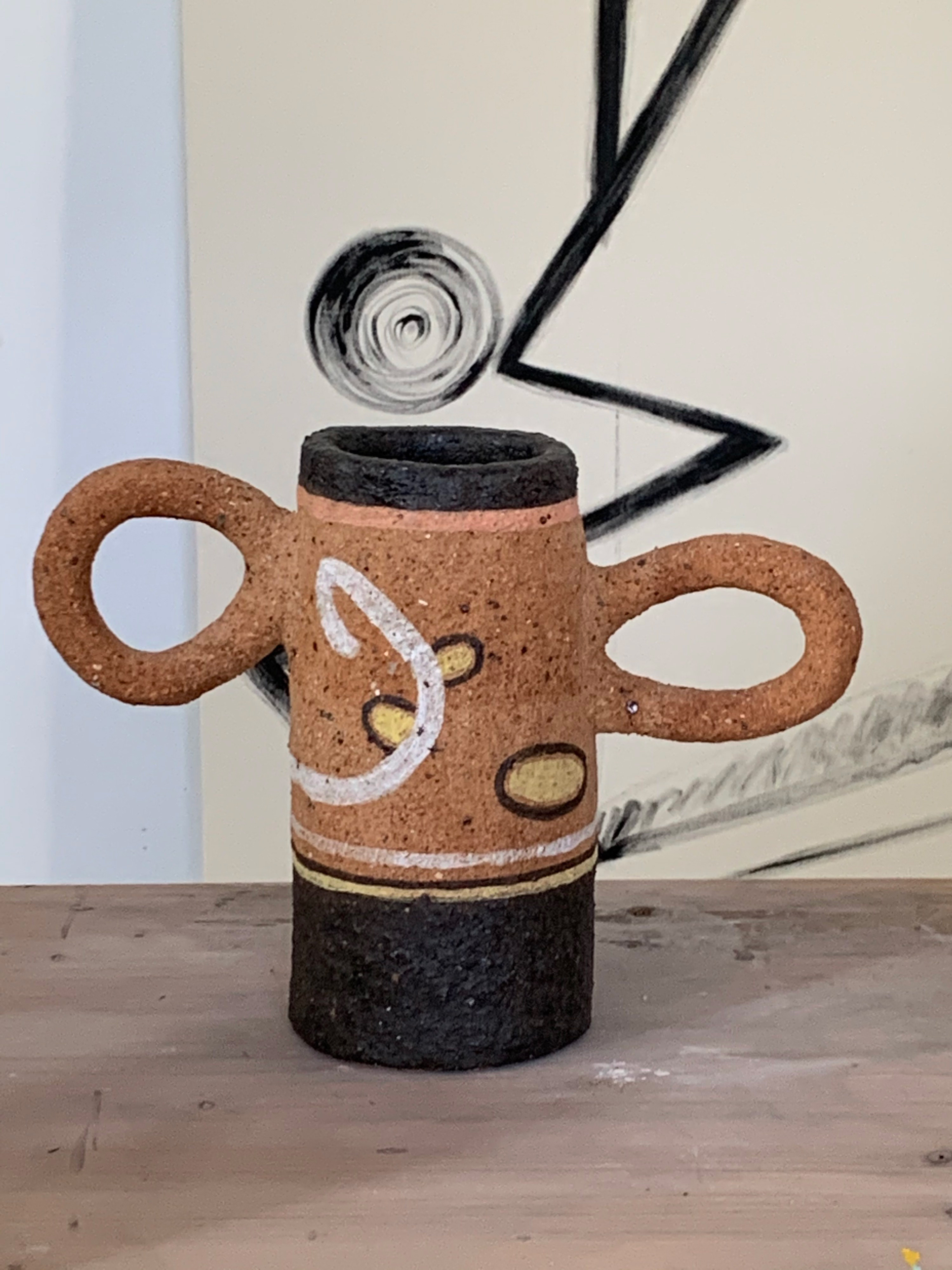 陶泥高温阁楼合作艺术家karman许迦羿作品花瓶摆件装饰摆件