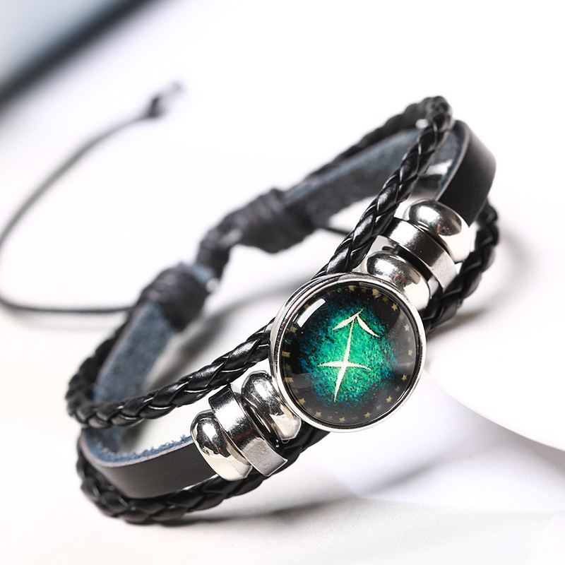 手链十二星座夜光男女女款星空情侣韩版学生时尚手链