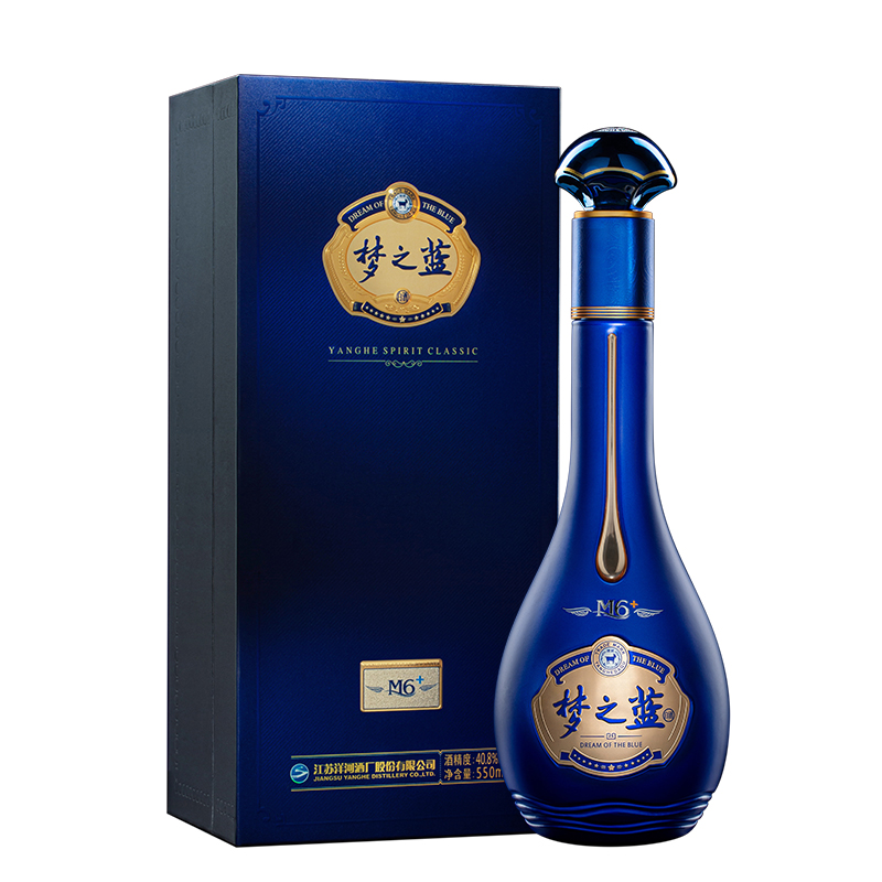 洋河蓝色经典 梦之蓝m6  40.8度550ml 洋河官方旗舰店 绵柔型白酒