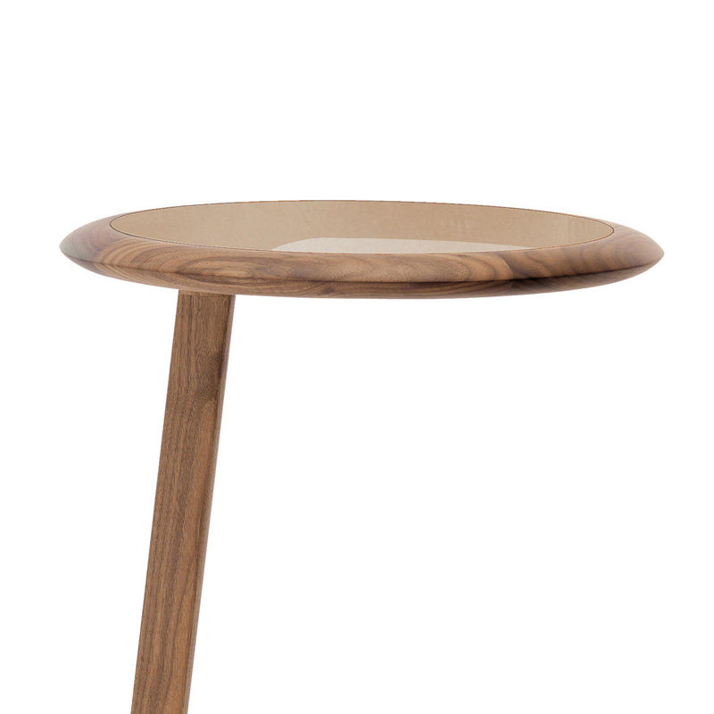 mizeo米卓北美胡桃木原装装进口角客厅沙发小圆角几