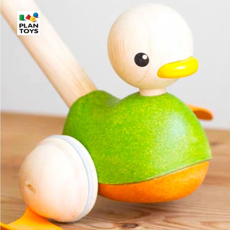 泰国plantoys推推乐手推玩具儿童婴儿学步走路木制手推学步玩具