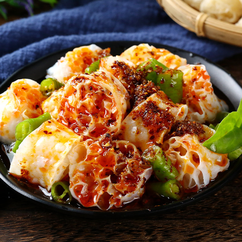 干货5斤面藕吸汁沾串大面藕圈面筋凉菜农家冲泡方便面