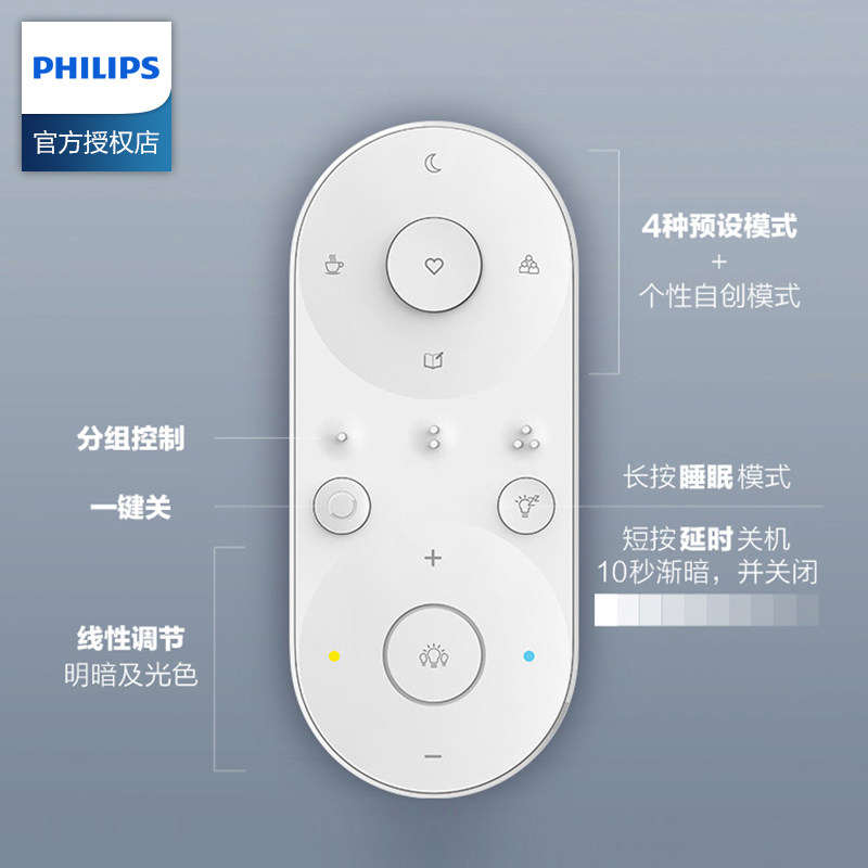 遥控器飞利浦led吸顶灯品皓蓉悦禅悦恒悦曜悦琰悦灯具配件