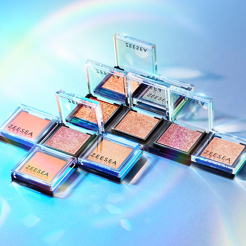 zeesea滋色单色眼影盘亮片闪粉珠光哑光细闪片新手ins超火人鱼姬