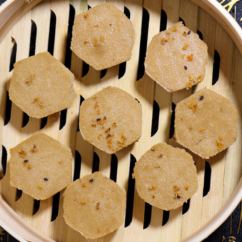 米糕传统中式糕点上海松糕百果发糕蒸糯重阳传统中式糕点