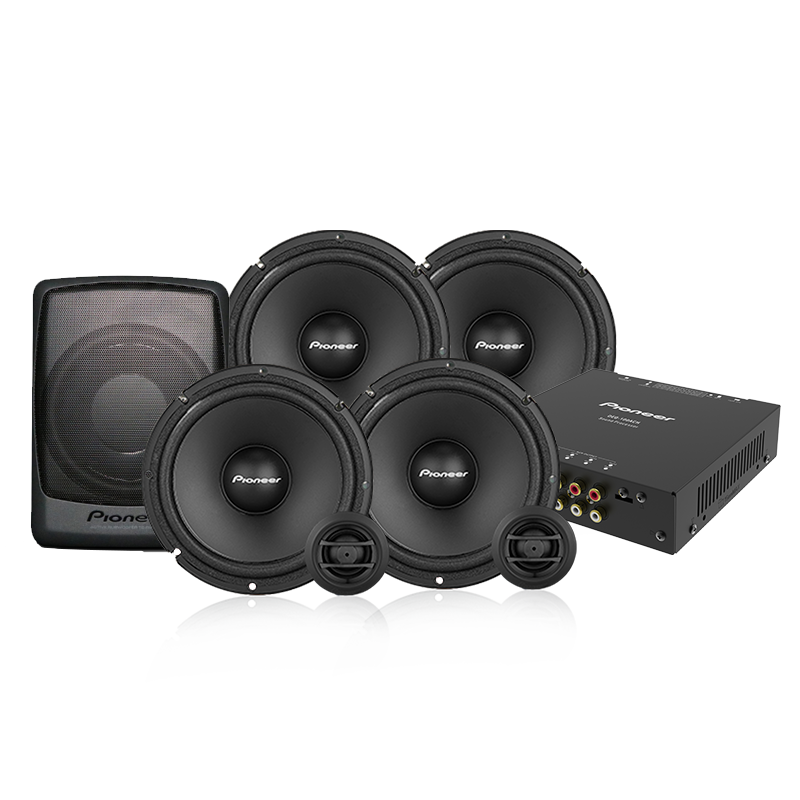 日本先锋pioneer汽车音响喇叭6.5寸套装高音中低音分频器套餐改装