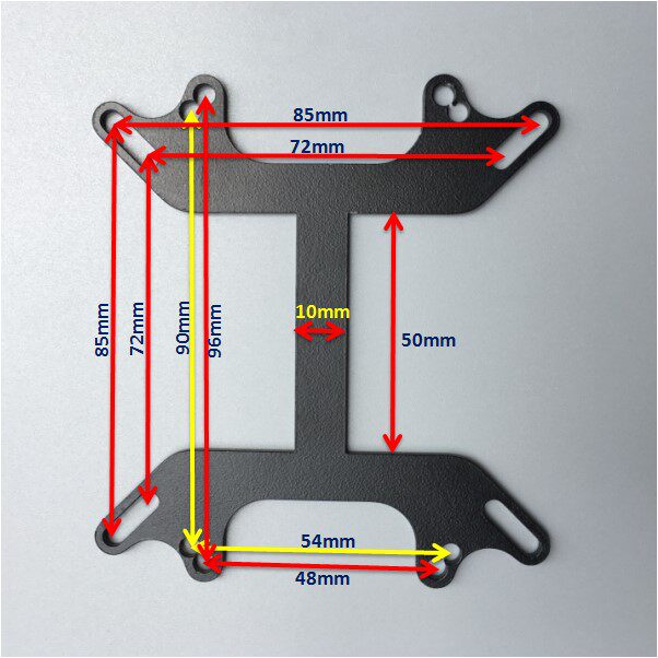 水冷扣具电脑cpu水冷头intel amd4通用支架夹具一体水冷头卡压具