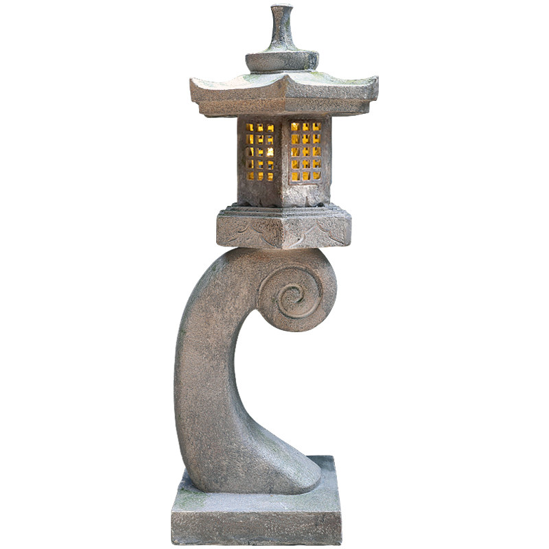 石灯笼摆件落地户外石灯日式阳台别墅装饰景观摆件