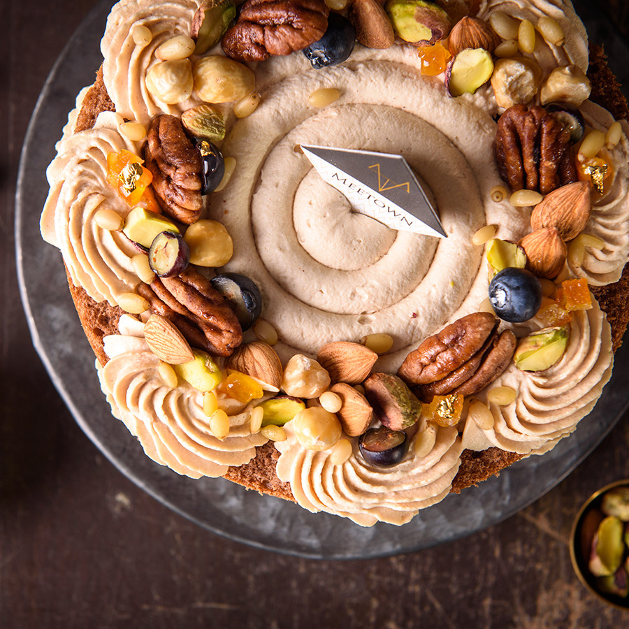 松仁坚果蛋糕低糖动物奶油儿童长辈祝寿生日新鲜生日蛋糕