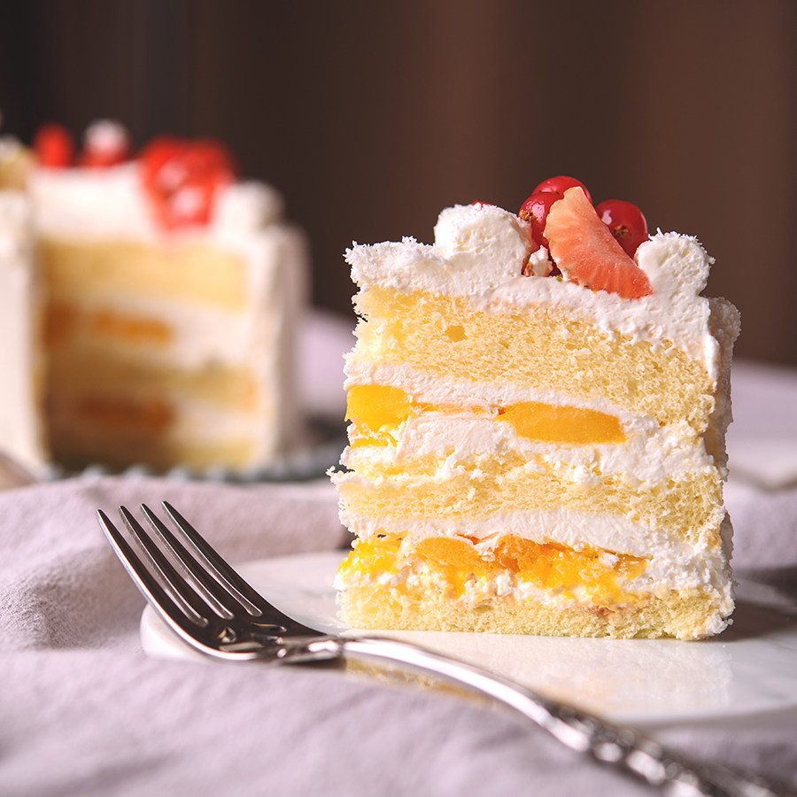 白色恋歌酸奶动物奶油生日蛋糕甜品零食礼物节日新鲜蛋糕