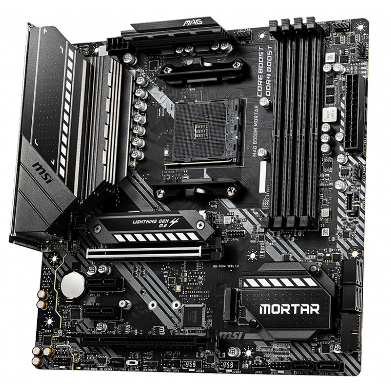 msi微星mag b550m mortar迫击炮电脑主板 支持socket am4)