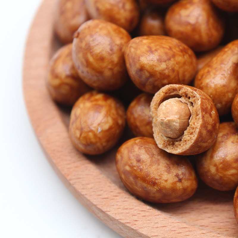 怀旧大连老式鱼皮花生豆咸鲜豆酱油蹦豆散装花生