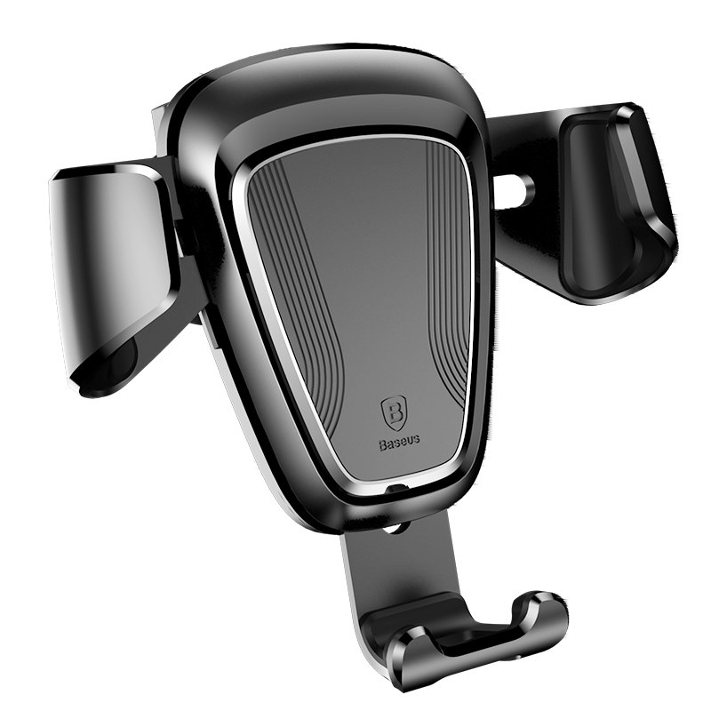 倍思车载手机支架创意多功能卡扣式出风口手机通用型汽车用导航座