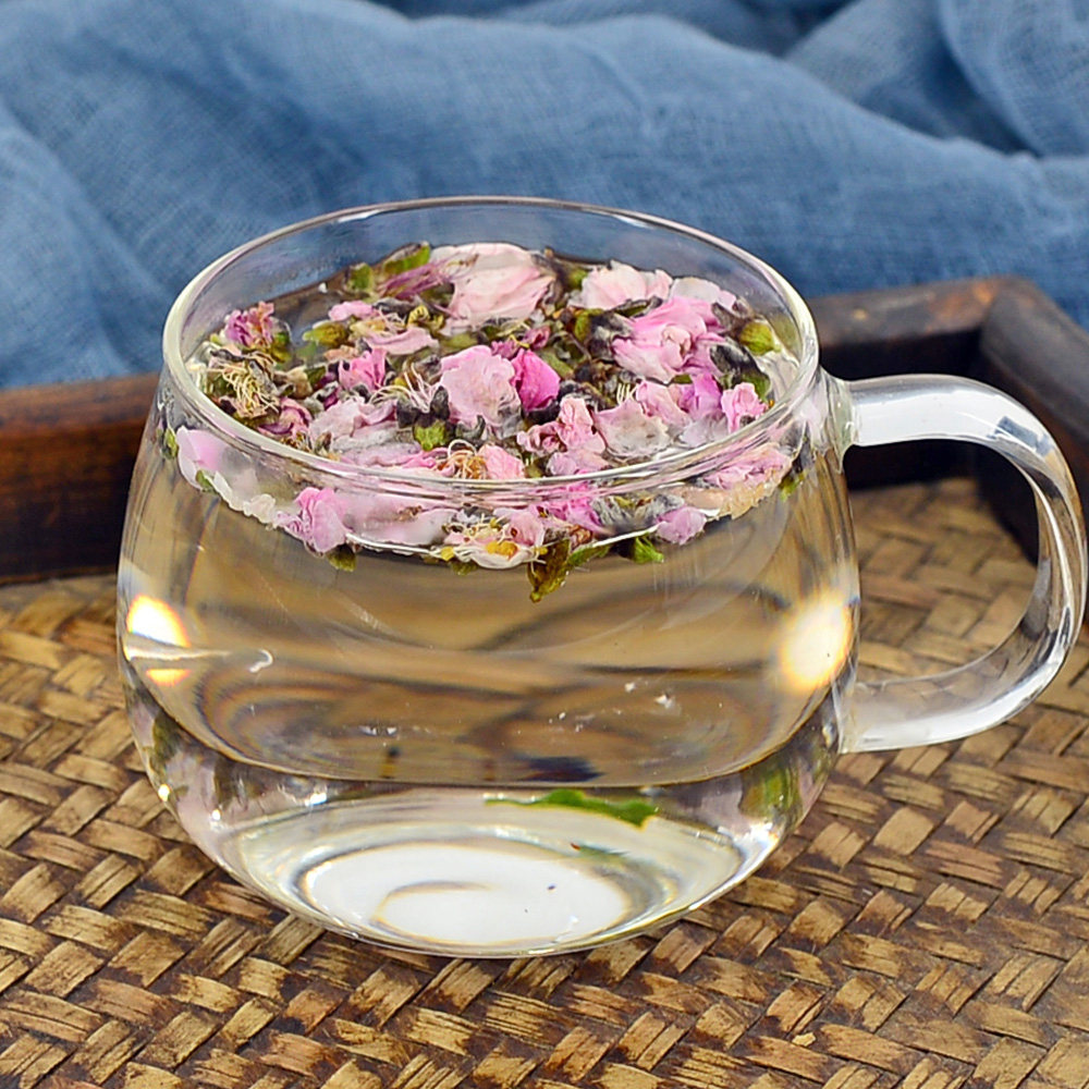 静萱桃花250g克中中药材干桃花茶花苞粉泡水喝其他药食同源食品