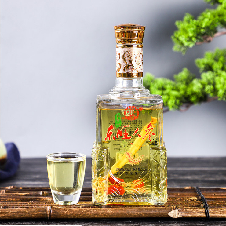 人参东北长白山特产东旺枸杞38度500ml2瓶配制其他酒类