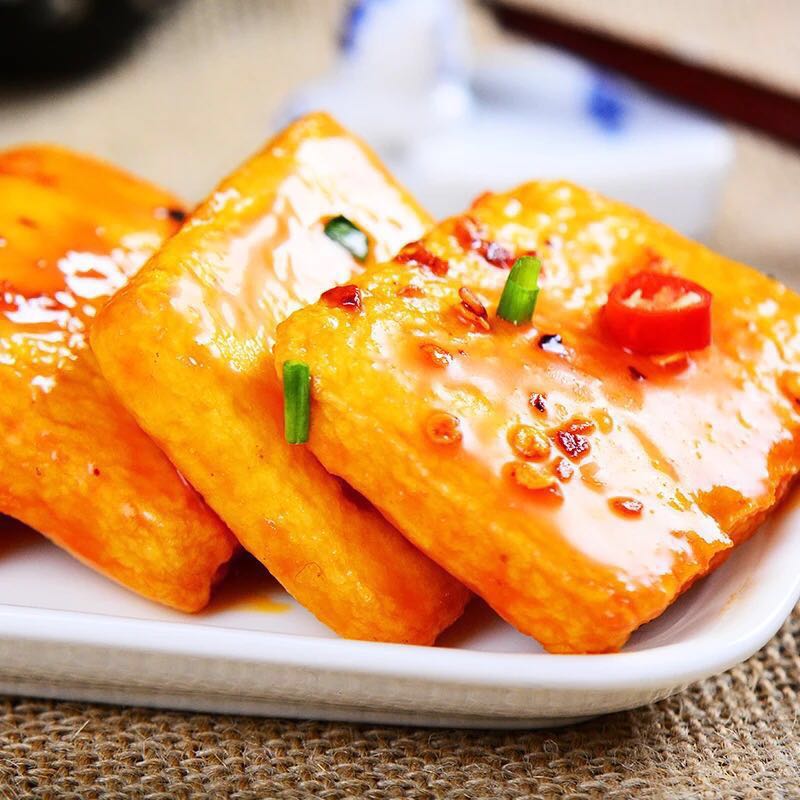 爱尚食在过瘾鱼豆腐360g装香辣烧烤味鱼板烧休闲零食小吃豆干
