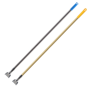 拖布杆加粗不锈钢尘推杆夹子平板拖把杆拖杆配件地拖替换排拖杆子