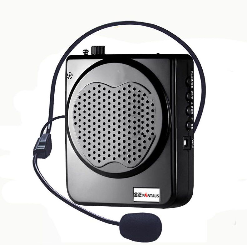 小音响简约携带时尚带话筒便携式耳麦老师户外随身地摊领夹小型