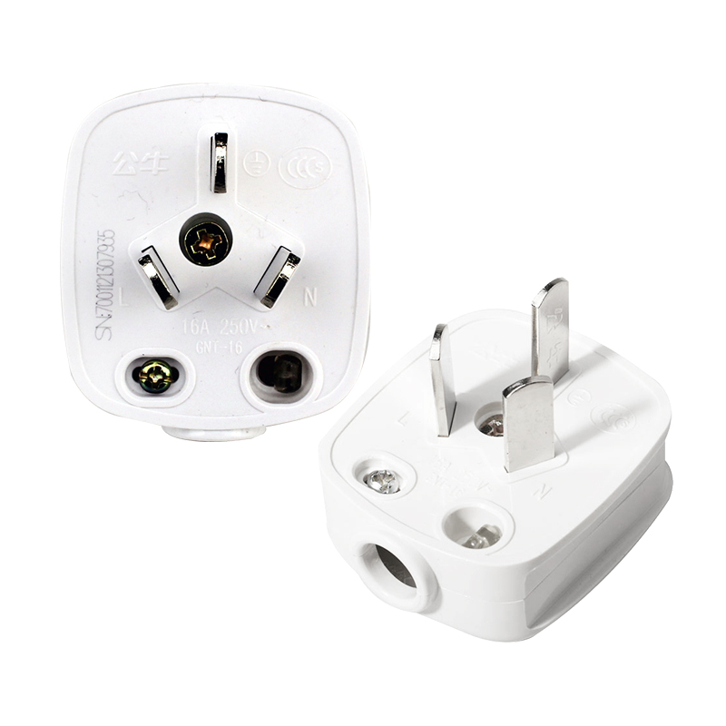 插头公牛16a三脚250v三角三相大功率空调专用插头