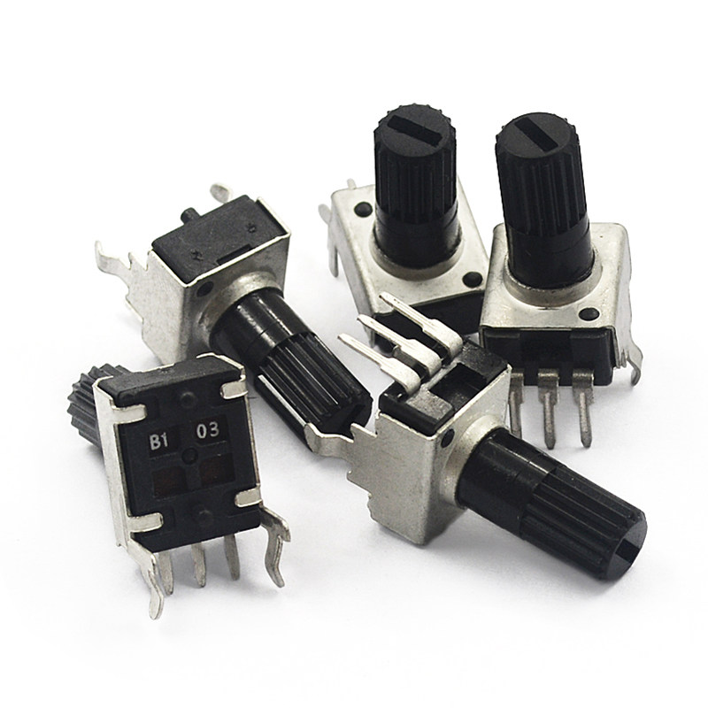 0932电位器可调电阻立式5k10k100k3脚长柄电位器