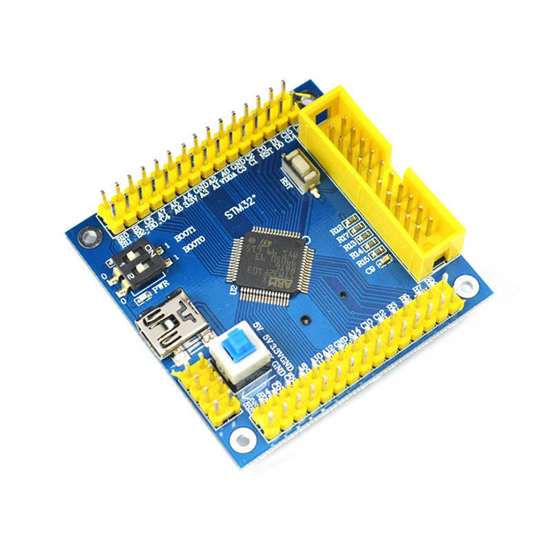 stm32f103r8t6核心32f103小型系统stm32开发板扩展板单片机开发板