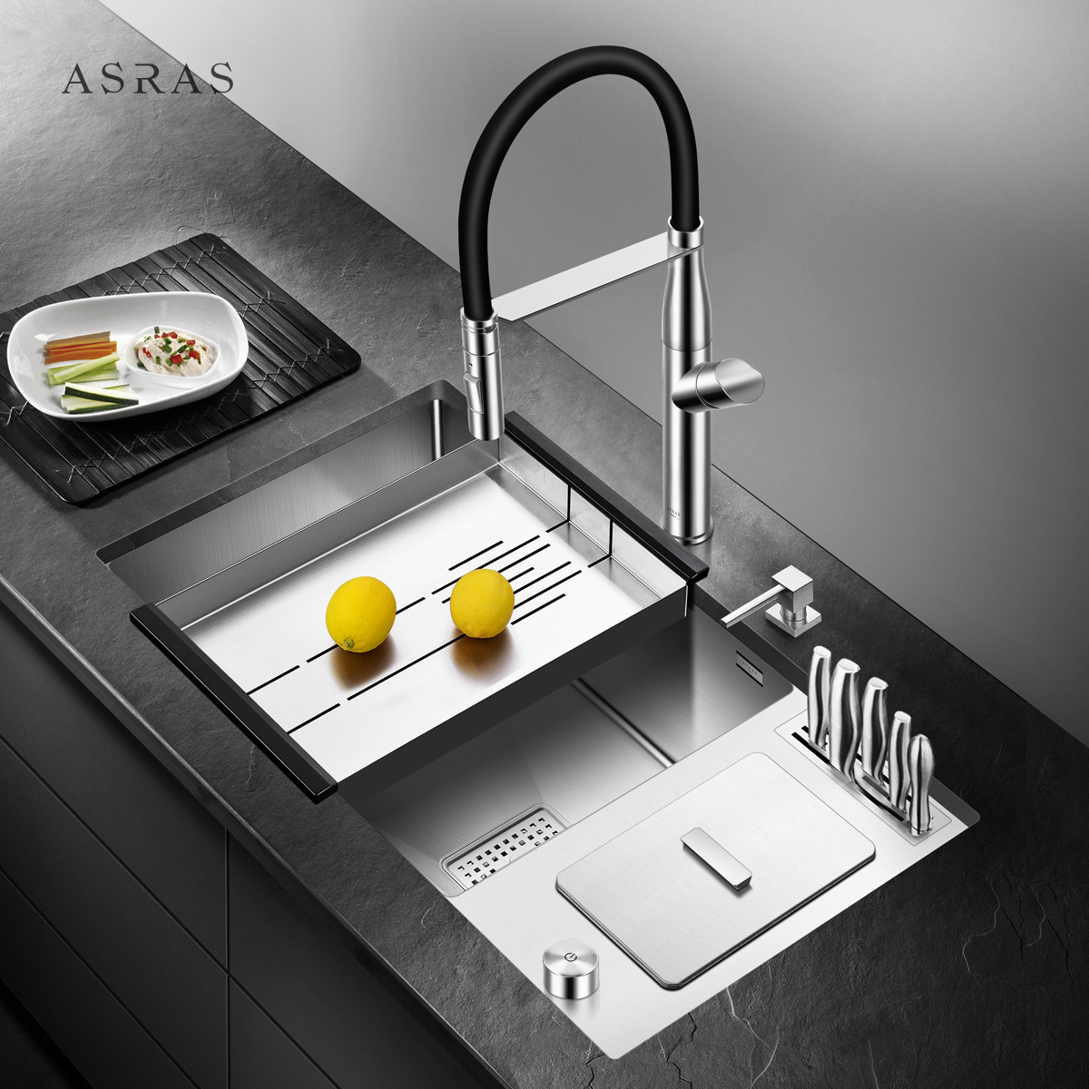 水槽萨斯厨房单槽套餐不锈钢洗碗池菜盆水槽套餐