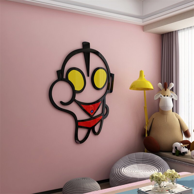 奥特曼卡通动漫贴纸男孩孩童儿童房间布置卧室墙贴