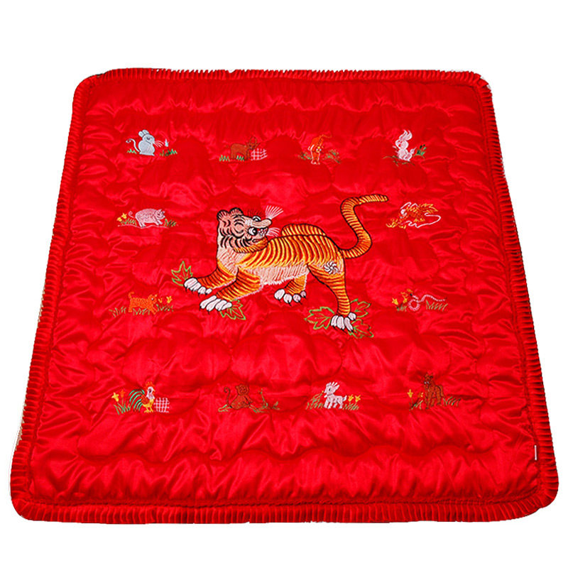手工老虎婴儿棉被宝宝被套幼儿园棉花被子加厚被子