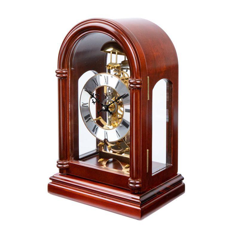 美式复古机械座钟客厅家用报时台钟欧式时钟座钟