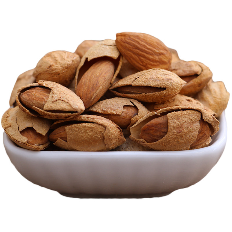 巴旦2020年新疆原味生巴旦木纸皮杏壳杏仁500g杏仁