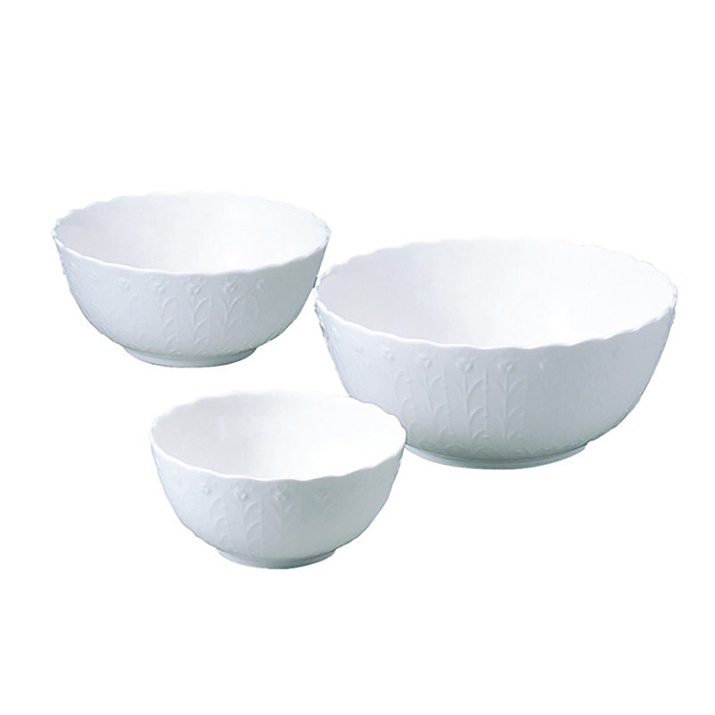 现货narumi鸣海丝绸silkywhite骨瓷大碗小碗沙拉碗