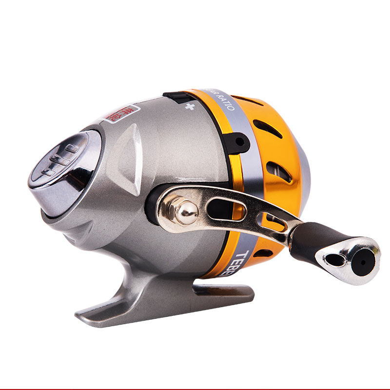 特奔封闭式新手儿童女性鱼线轮渔轮金属傻瓜操作鱼线轮