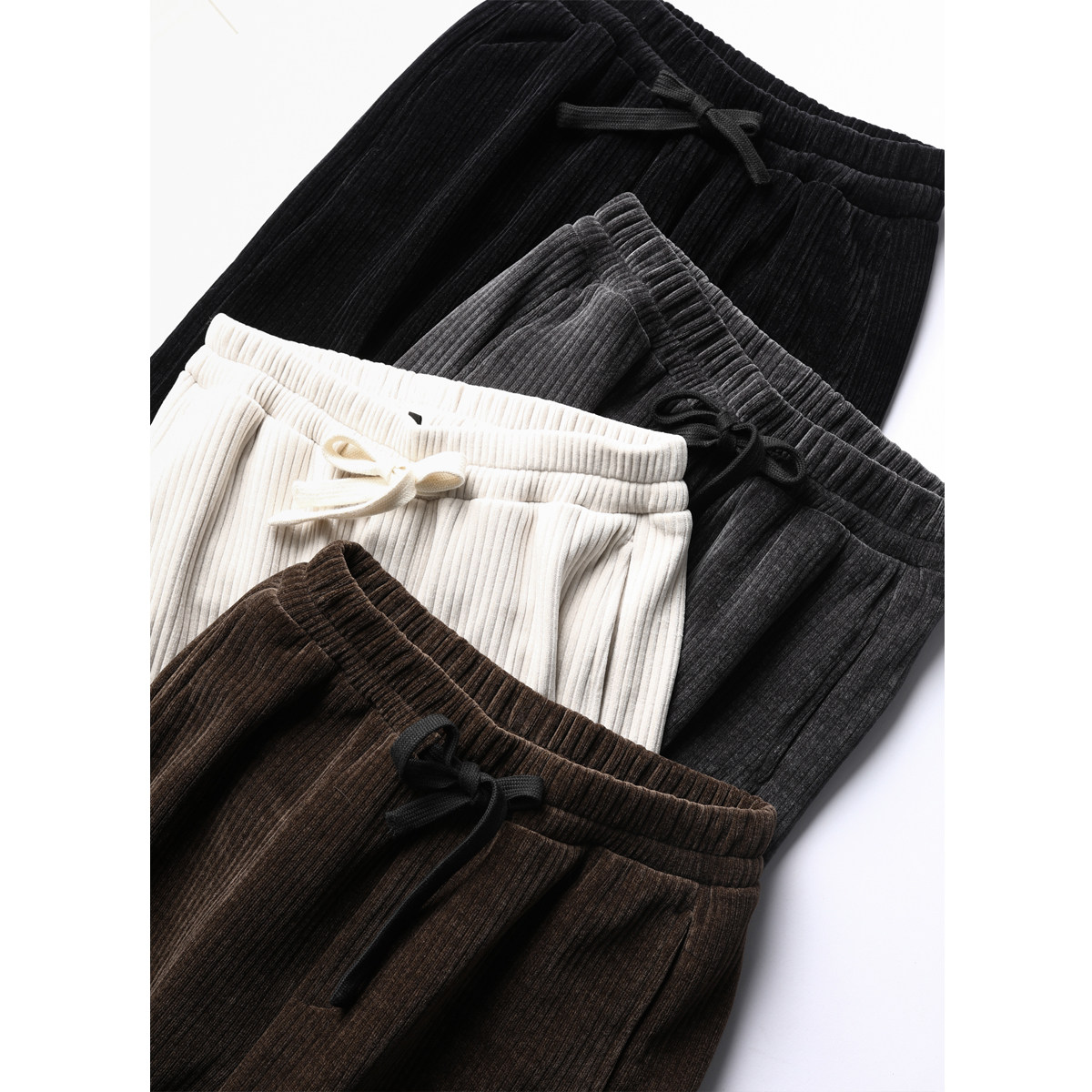 > 下一站原宿 > 秋冬灯芯绒收口裤男士冬季加厚超糯感垂坠宽松松紧腰